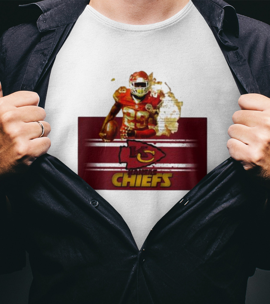 Player 29 Kansas City Chiefs Golden Football Legend T-Shirt