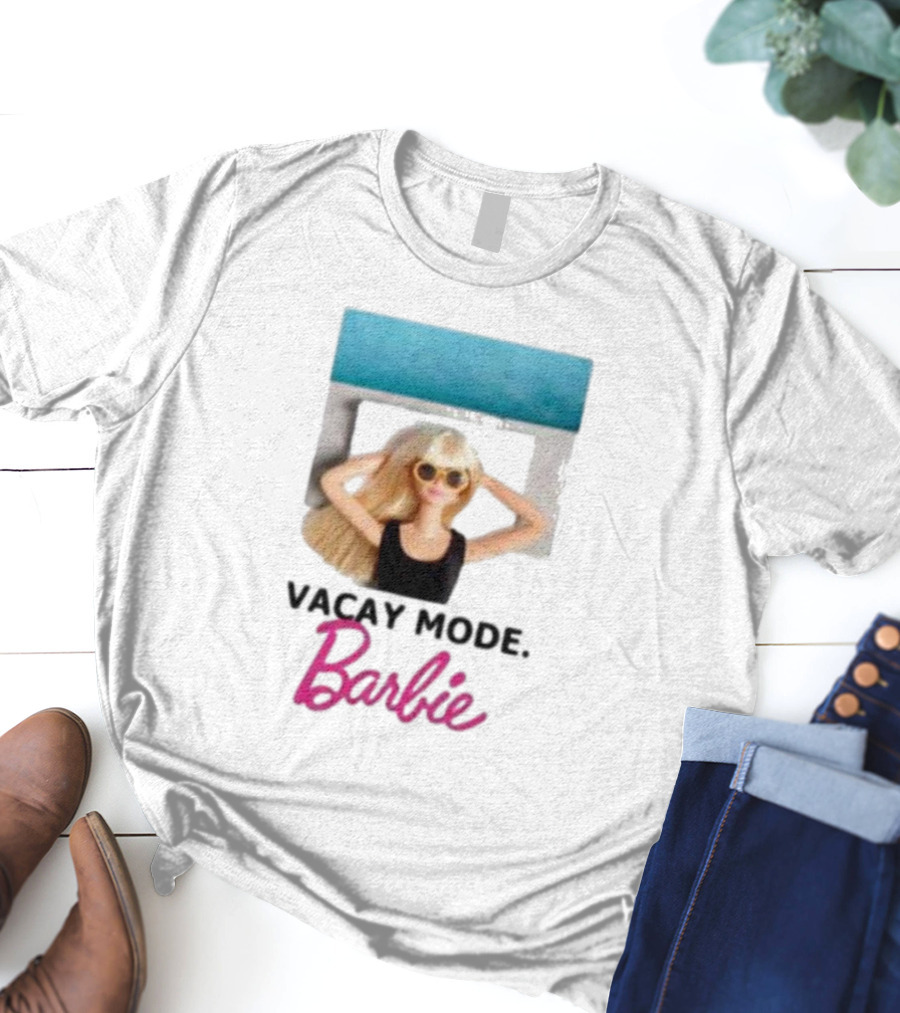 Vacay Mode Barbie Sunglasses Relaxation Scene T-Shirt