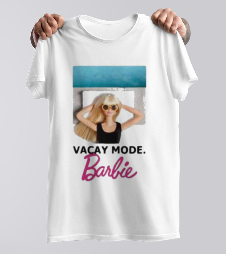 Vacay Mode Barbie Sunglasses Relaxation Scene T-Shirt