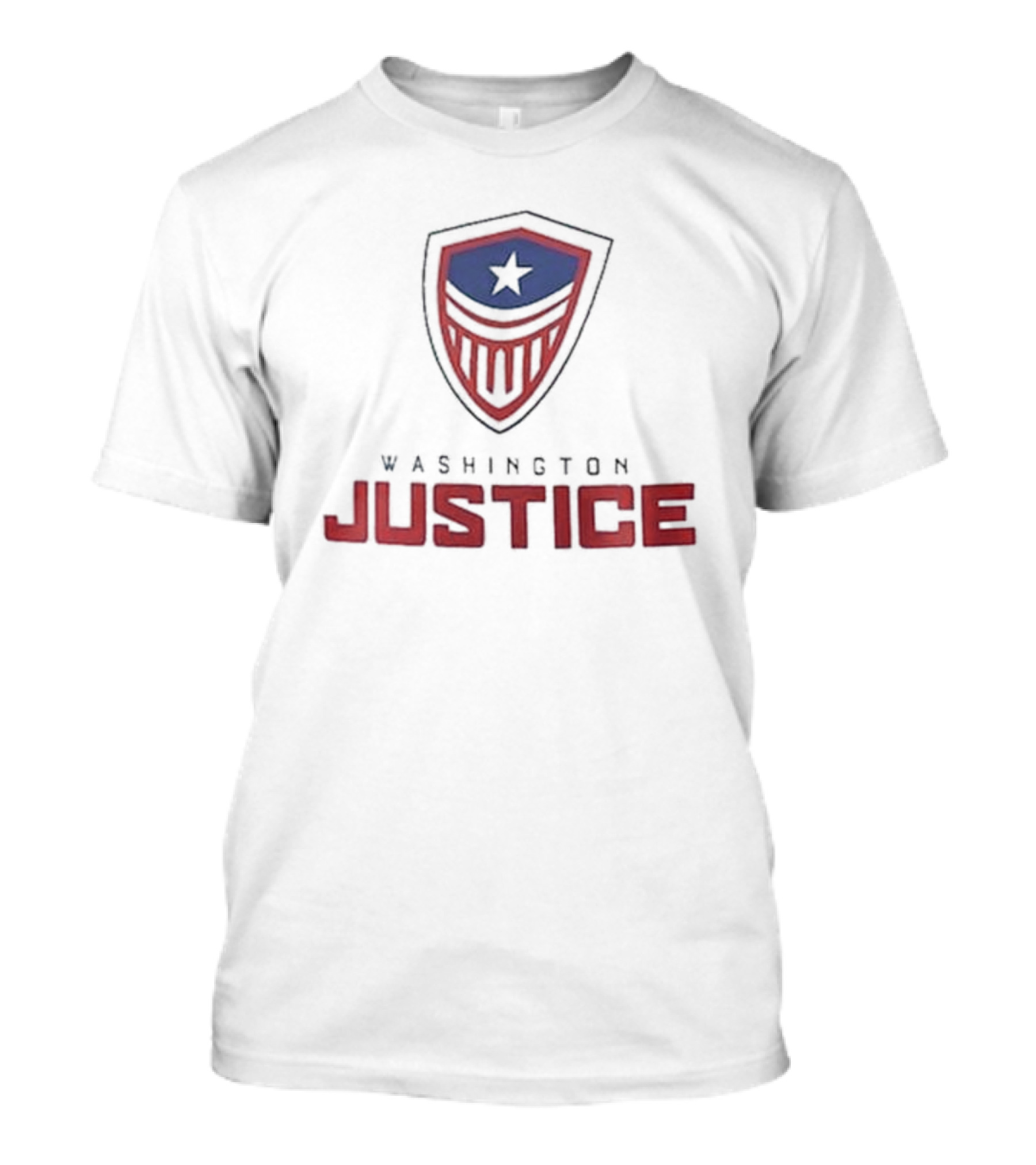 Washington Justice Logo Emblem Star Shield Branding T-Shirt