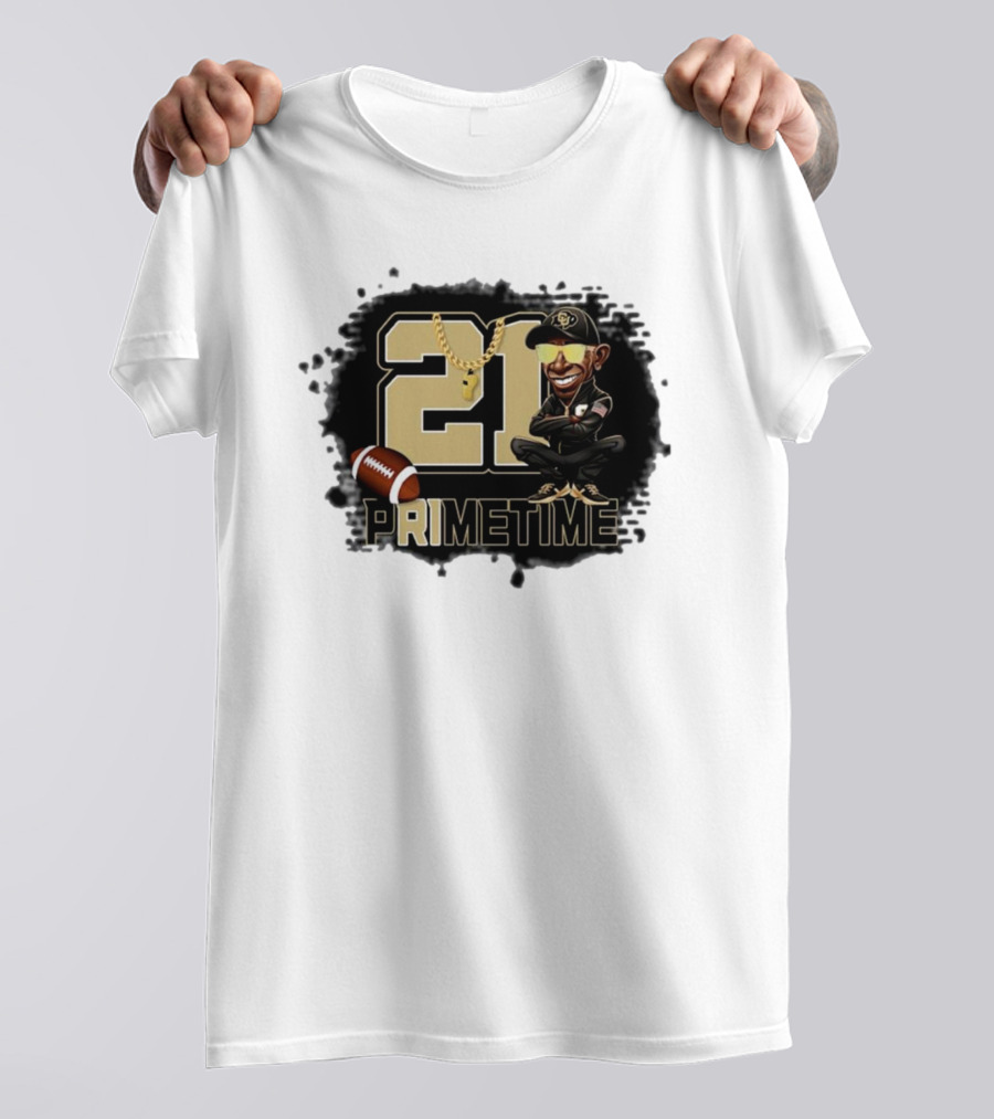 21 Prime Time Football Deion Sanders Coach Swea Mens Womens T-Shirt
