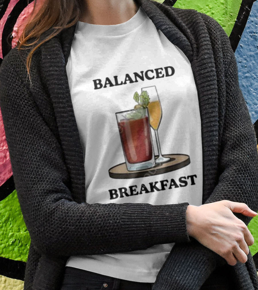 Balanced Breakfast Bloody Mary Mimosa Duo T-Shirt