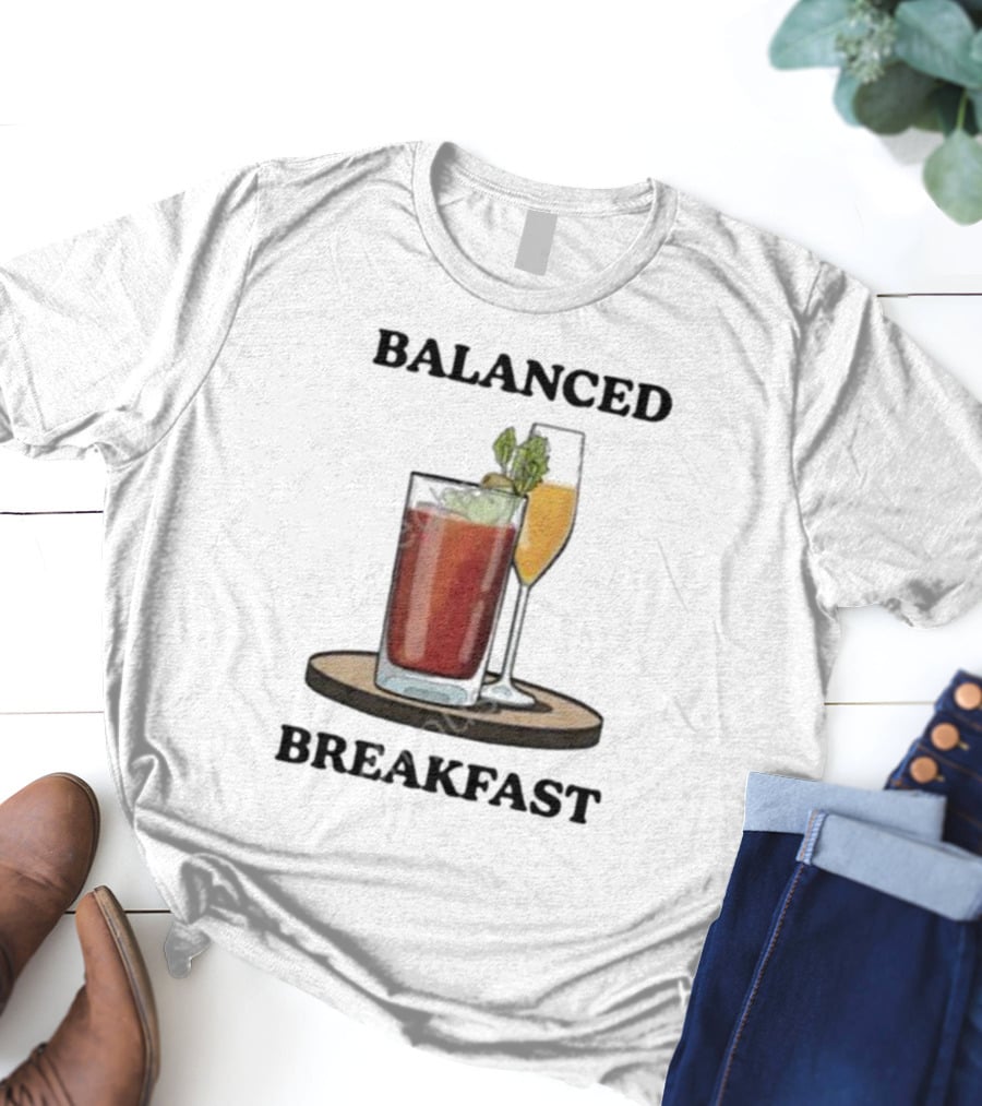 Balanced Breakfast Bloody Mary Mimosa Duo T-Shirt