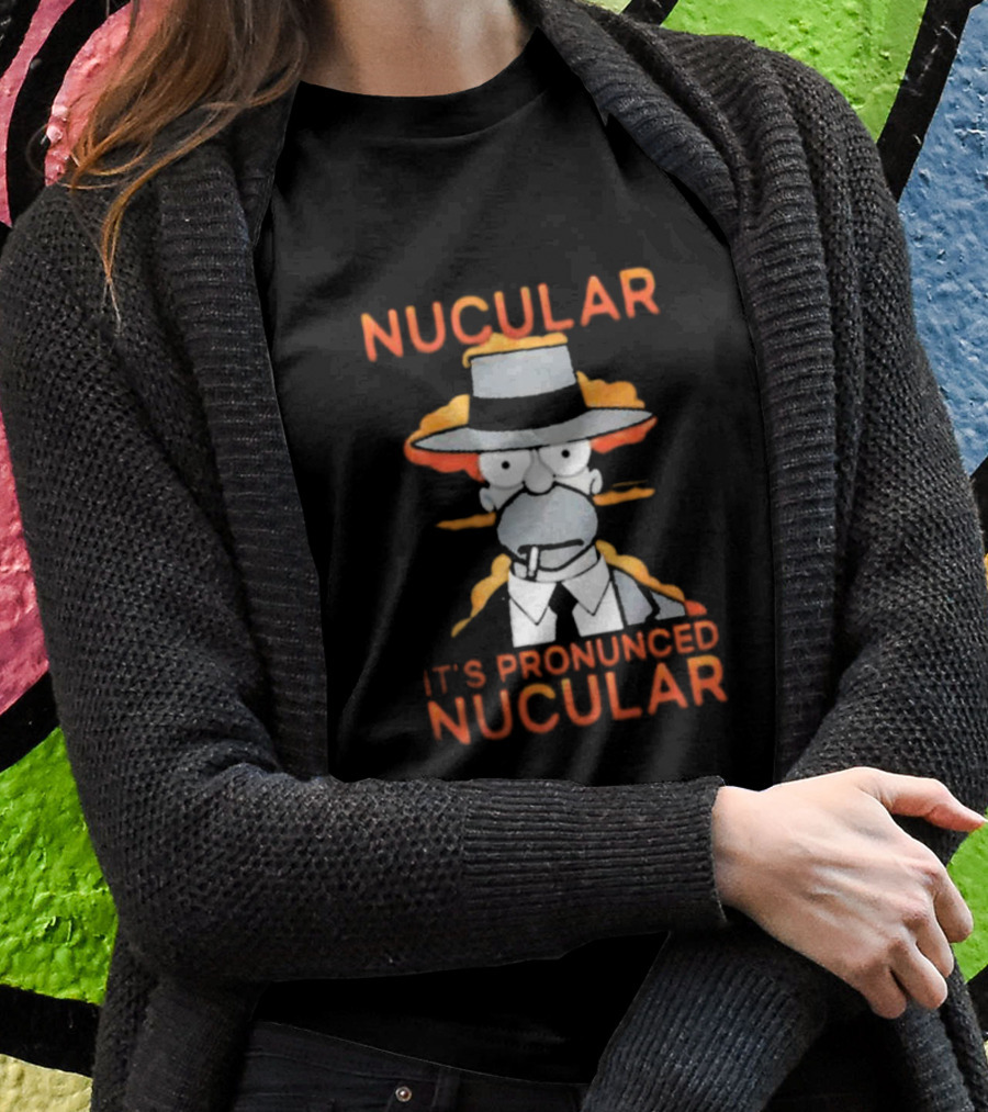 Noir Homer Nucular It’s Pronounced Nucular T-Shirt
