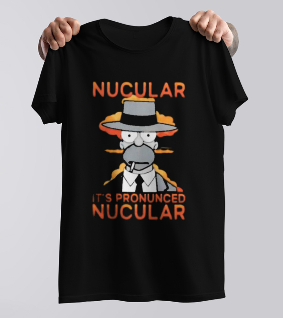 Noir Homer Nucular It’s Pronounced Nucular T-Shirt