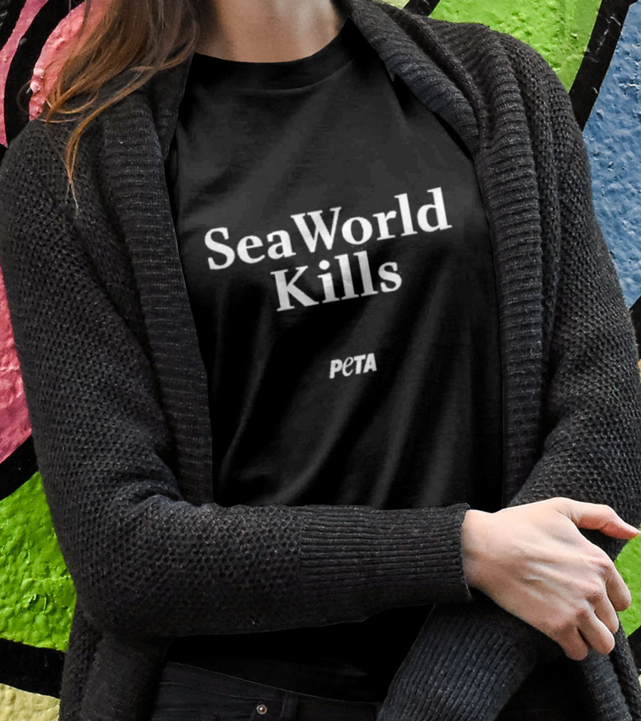 SeaWorld Kills PETA Campaign T-Shirt