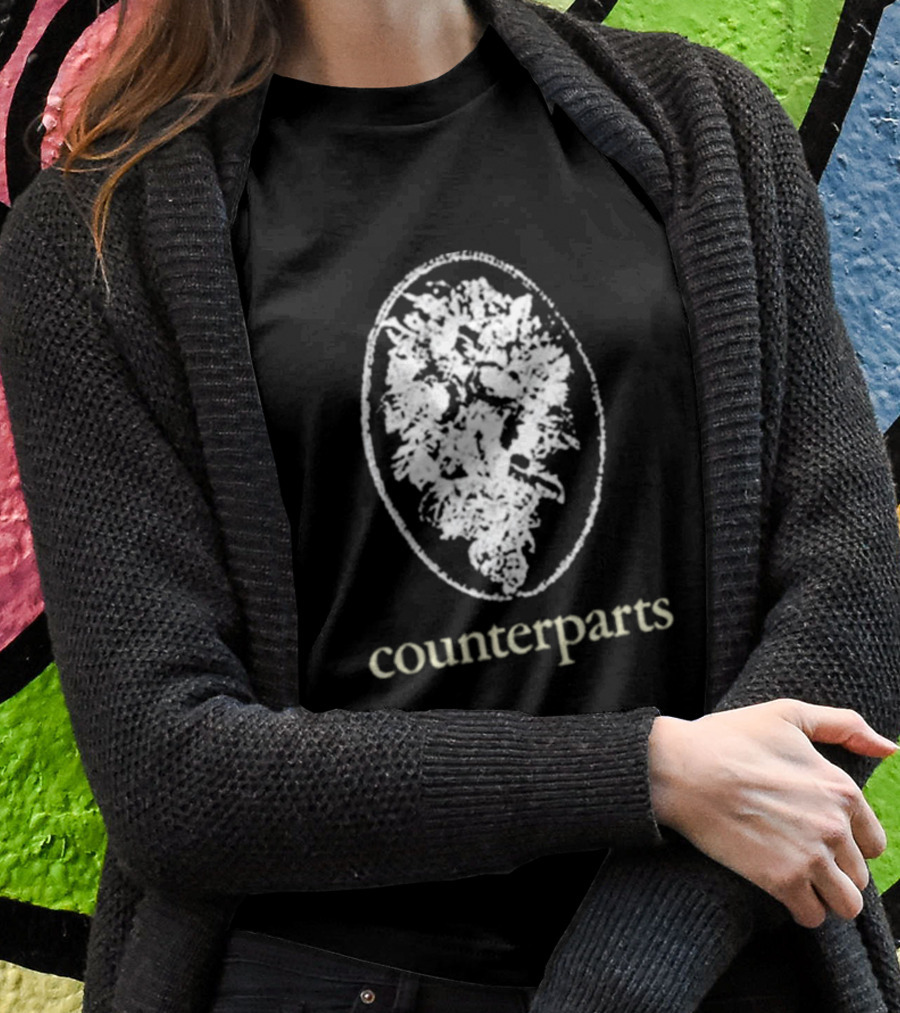 Counterparts Flowers On My Grave Oval Floral T-Shirt