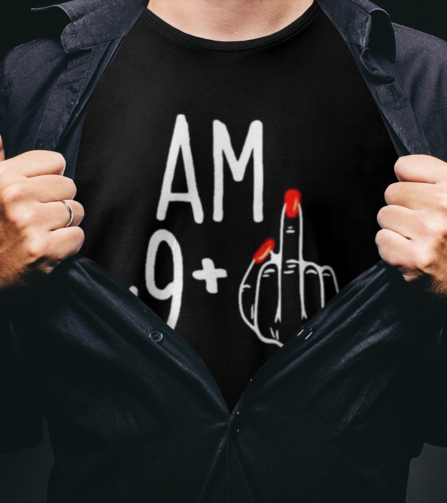 AM 19+ Middle Finger Red Nails T-Shirt