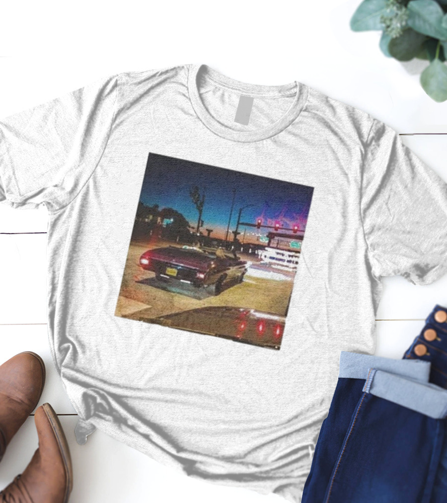 Intheclutch Bad Blood Taylor Night Drive Vintage Car Scene T-Shirt