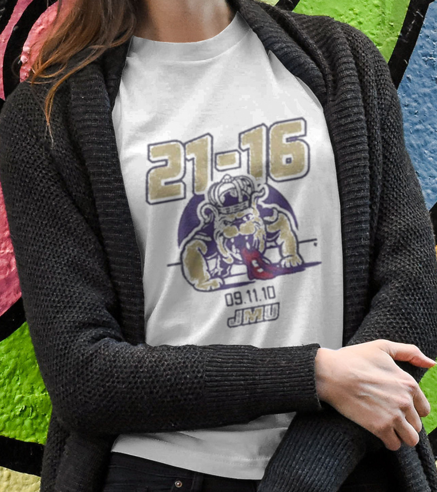 JMU 21-16 09.11.10 Football Dukes T-Shirt
