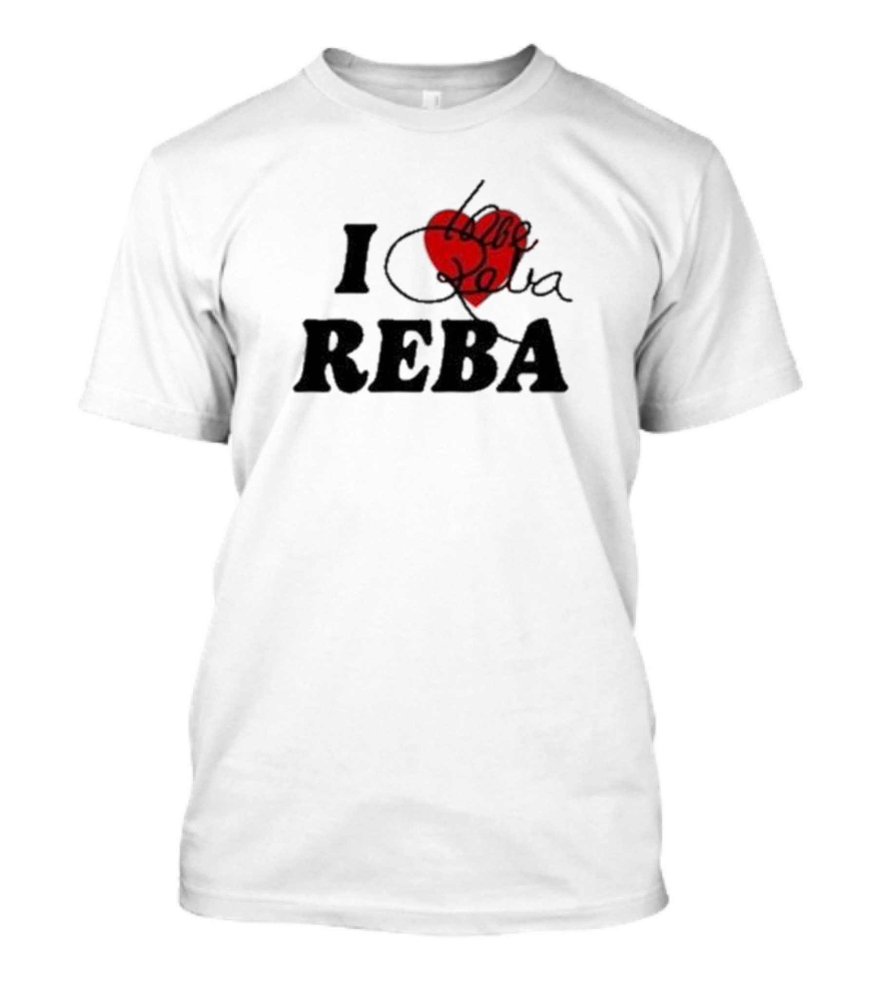 I Love Reba Red Heart Reba Mcentire T-Shirt