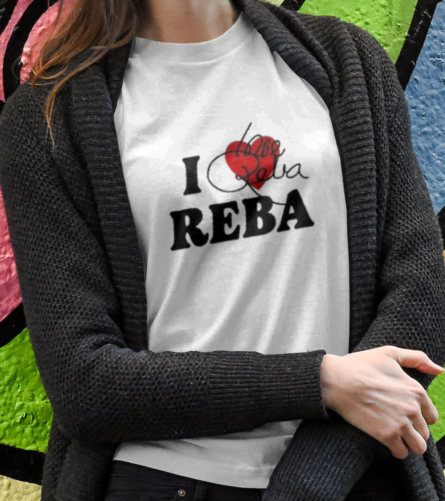 I Love Reba Red Heart Reba Mcentire T-Shirt