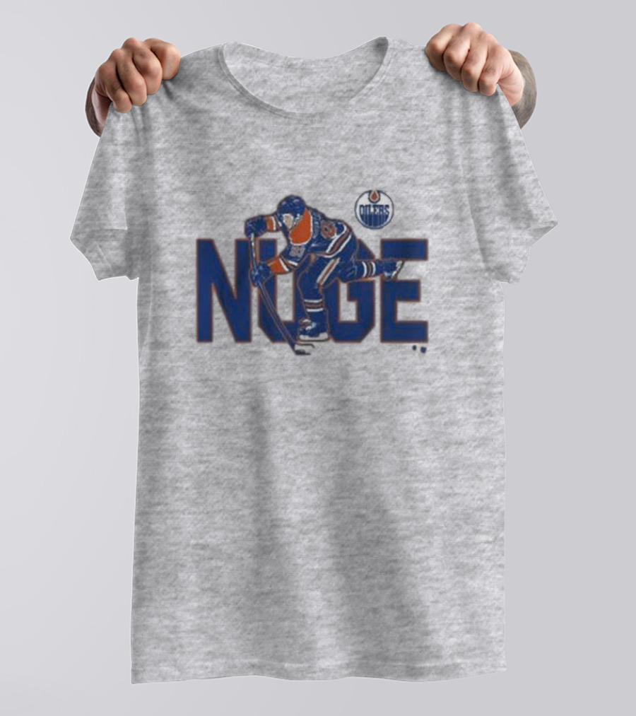 Ryan Nugent-Hopkins Edmonton Oilers NUGE Hockey Player Action T-Shirt