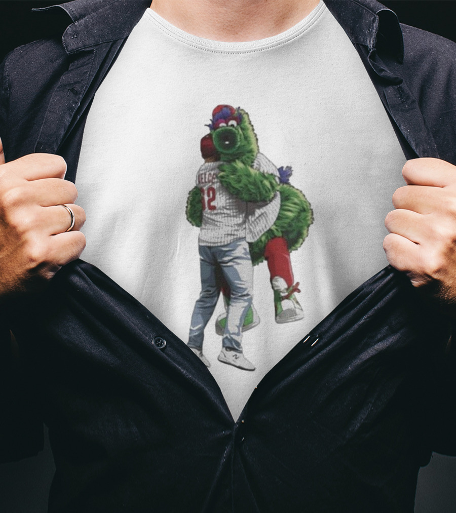 Travis Kelce Jason Kelce Philadelphia Phillies Philadelphia Eagles Football T-Shirt