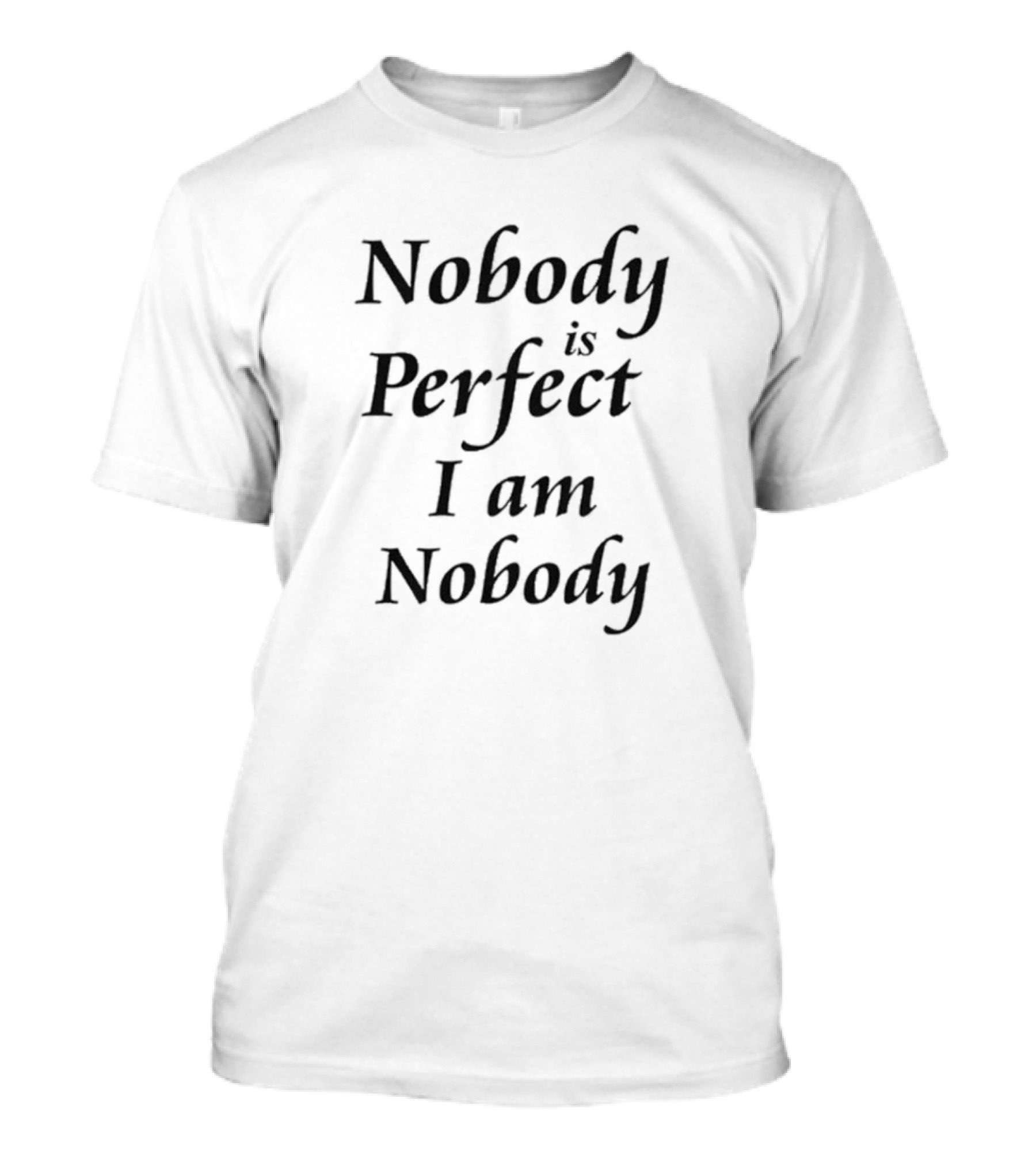 Nobody Is Perfect I Am Nobody Funny T-Shirt