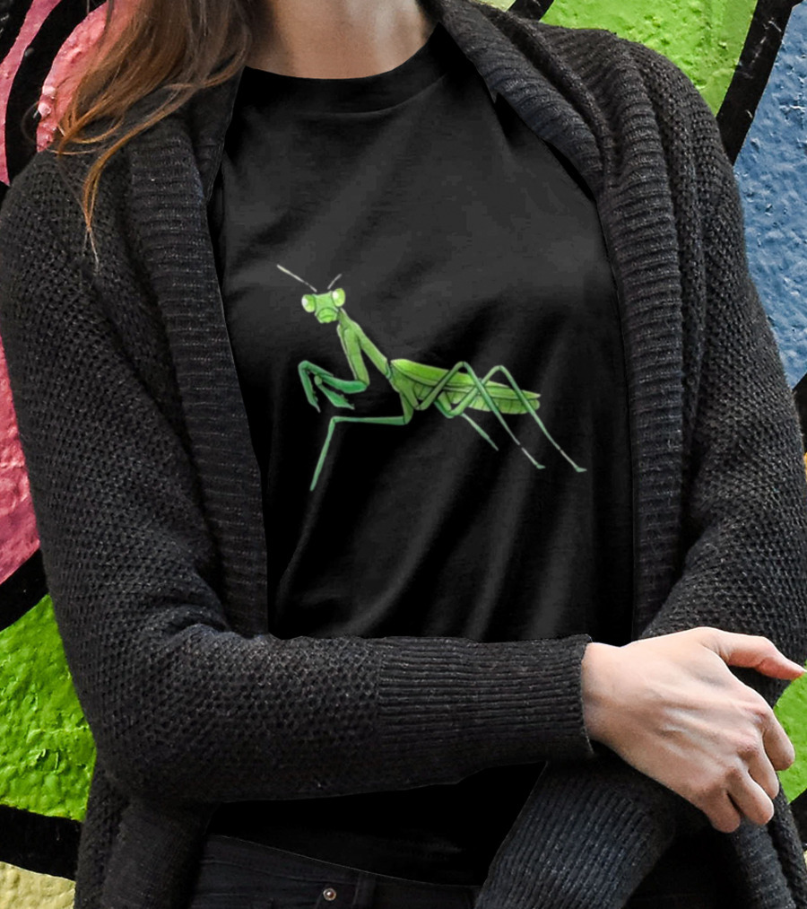 Mantis Cartoon Praying Mantis T-Shirt