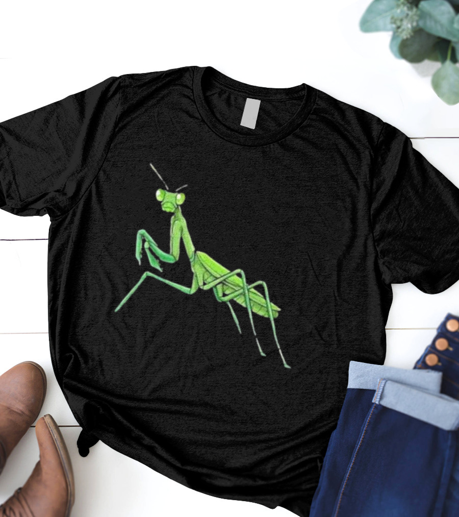Mantis Cartoon Praying Mantis T-Shirt