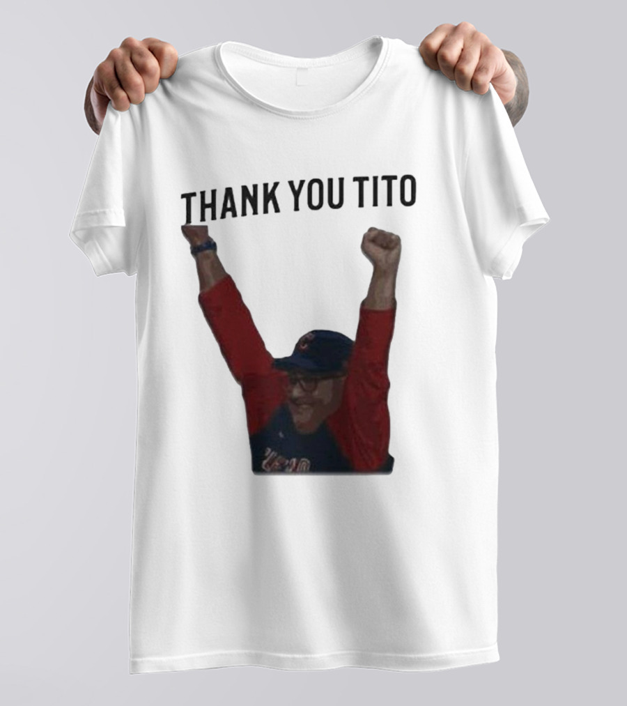 Thank You Tito Guardians Baseball T-Shirt
