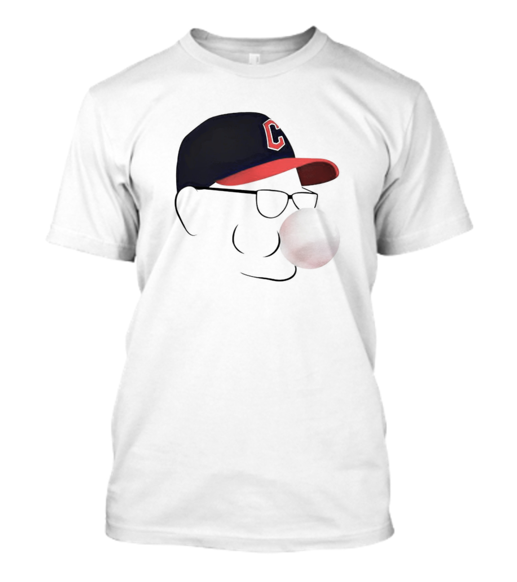 Terry Francona Tito Bubblegum C Logo Hat T-Shirt