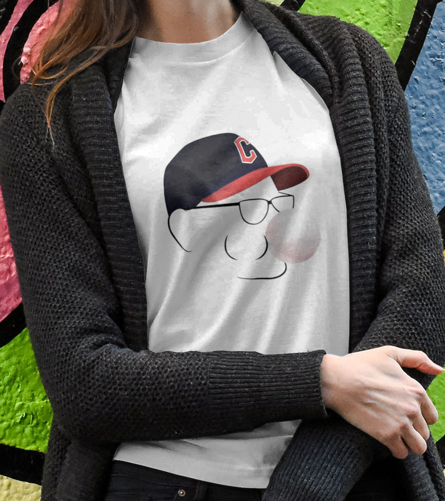 Terry Francona Tito Bubblegum C Logo Hat T-Shirt
