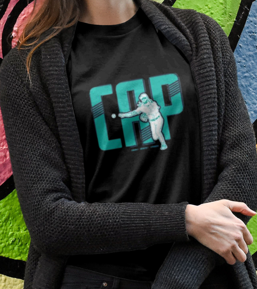 CAP Simply Seattle Sports Baseball Pitcher T-Shirt