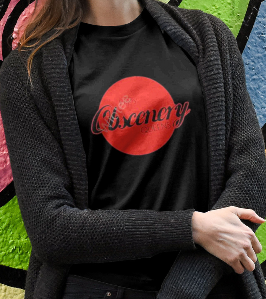 Enjoy Obscenery Queens Red Circle T-Shirt