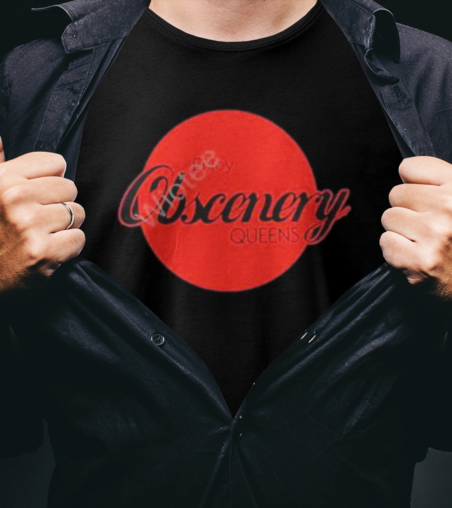 Enjoy Obscenery Queens Red Circle T-Shirt