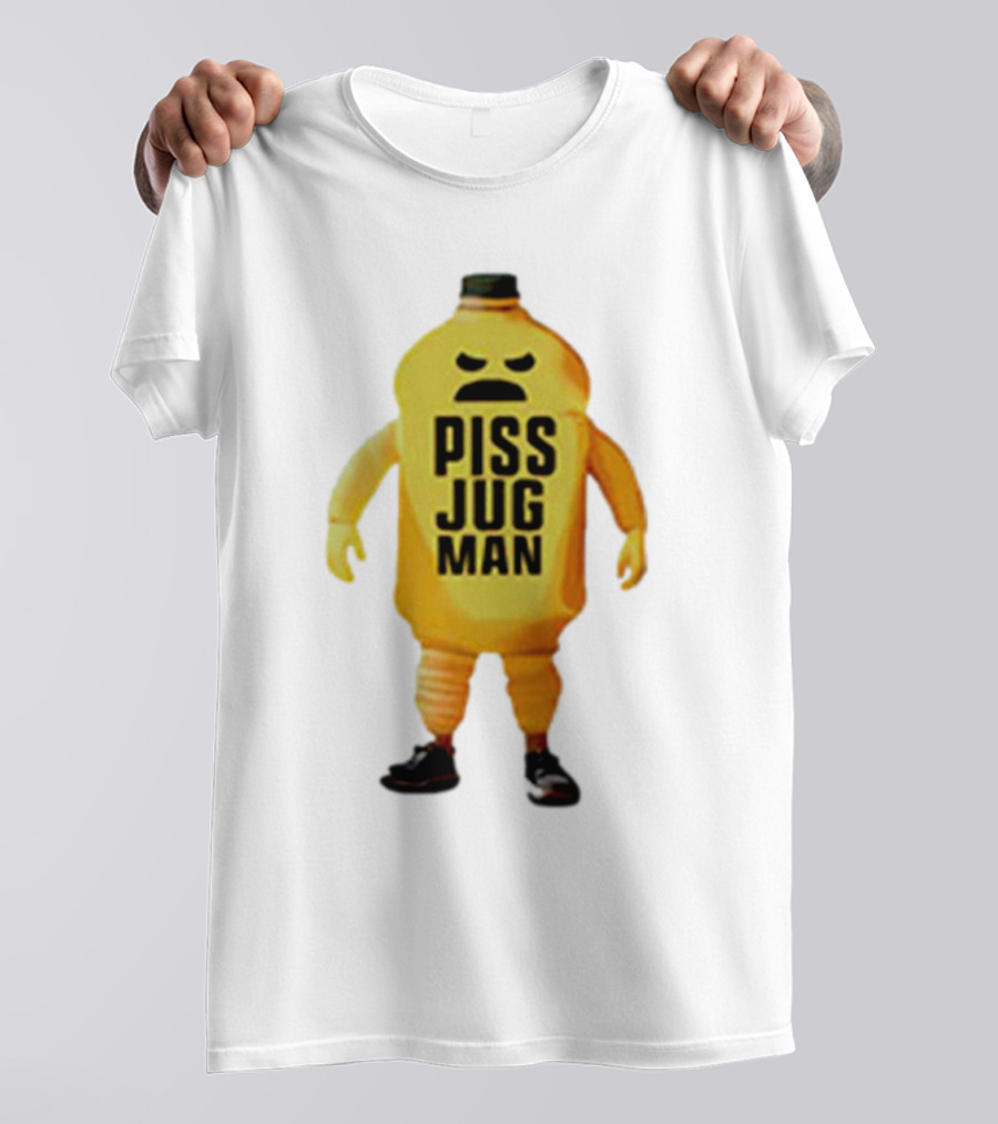Piss Jug Man Mascot Character With Attitude And Sneakers T-Shirt