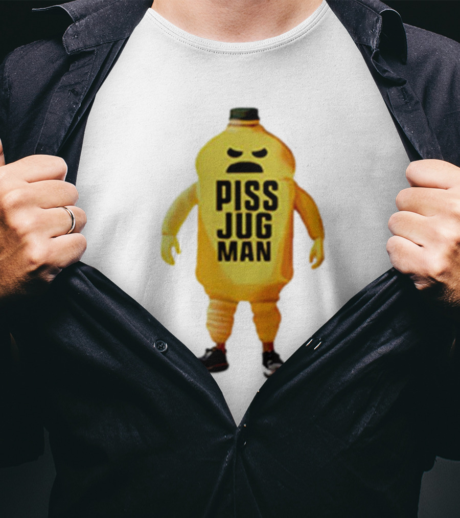 Piss Jug Man Mascot Character With Attitude And Sneakers T-Shirt