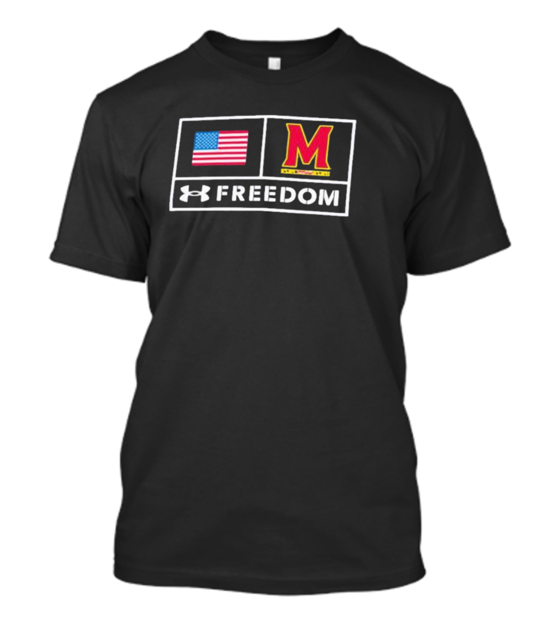 Under Armour Freedom Maryland Terrapins American Flag M T-Shirt