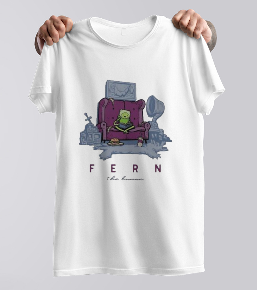 Fern The Human Adventure Time Sitting On Couch T-Shirt