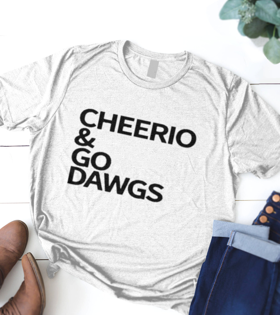 British Bulldawg Cheerio And Go Dawgs Fan T-Shirt