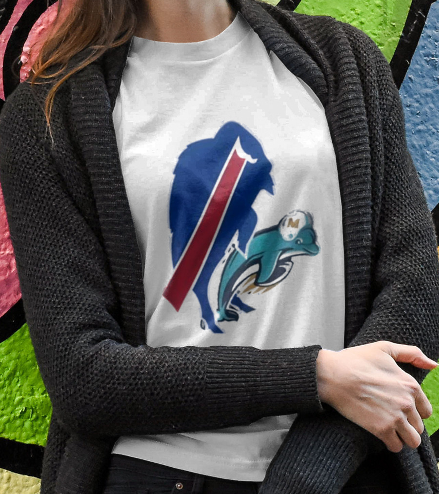 Buffalo Bills Doggy Miami Dolphins T-Shirt