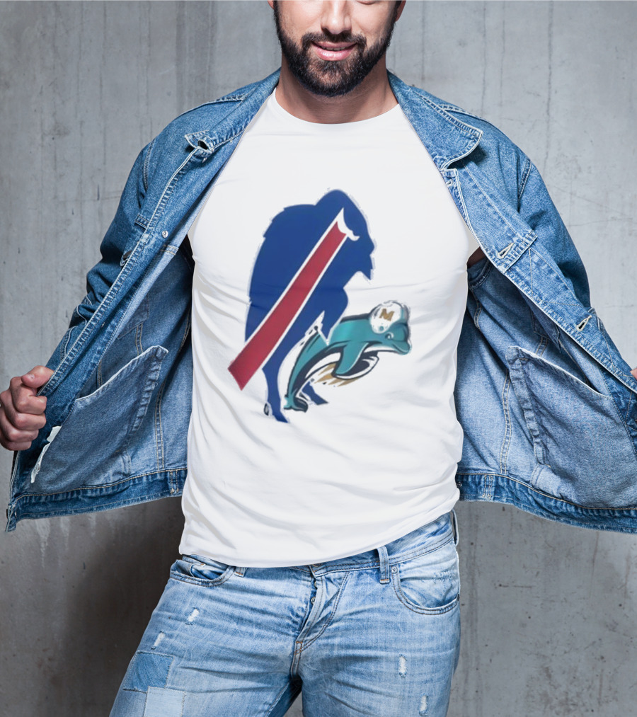 Buffalo Bills Doggy Miami Dolphins T-Shirt