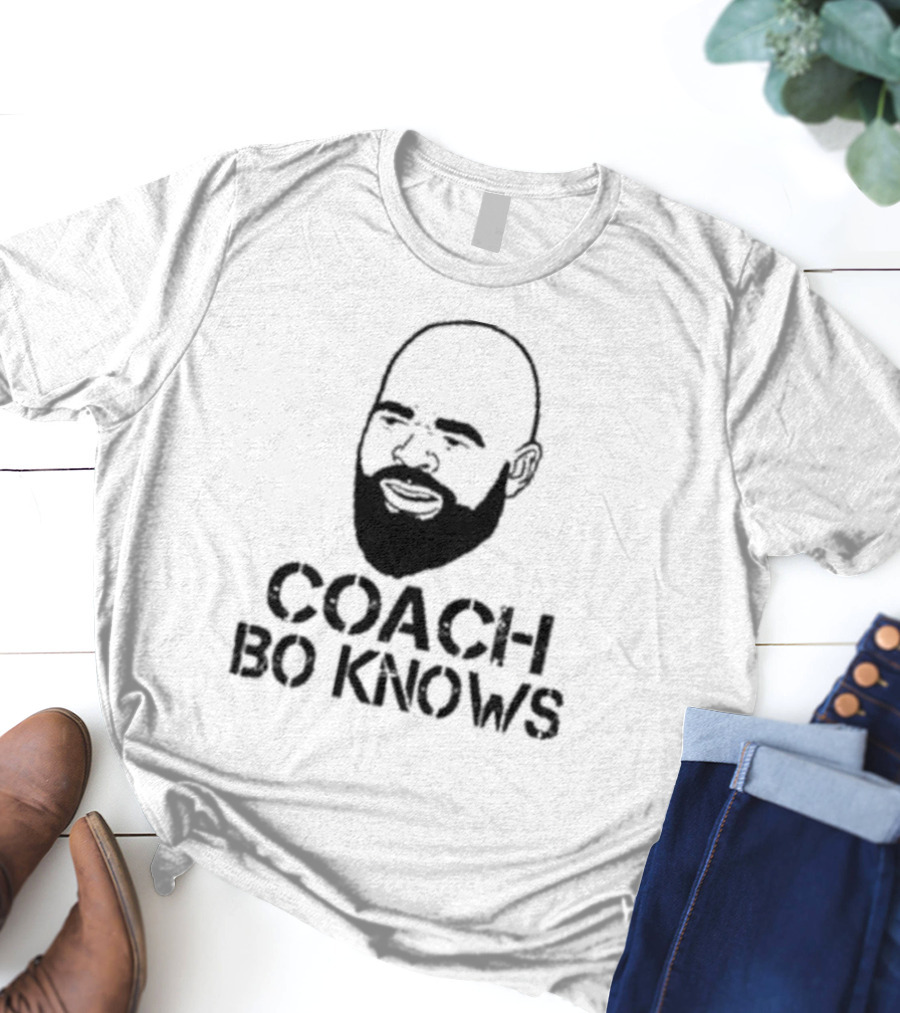 Coach Bo Knows Bald Beard T-Shirt