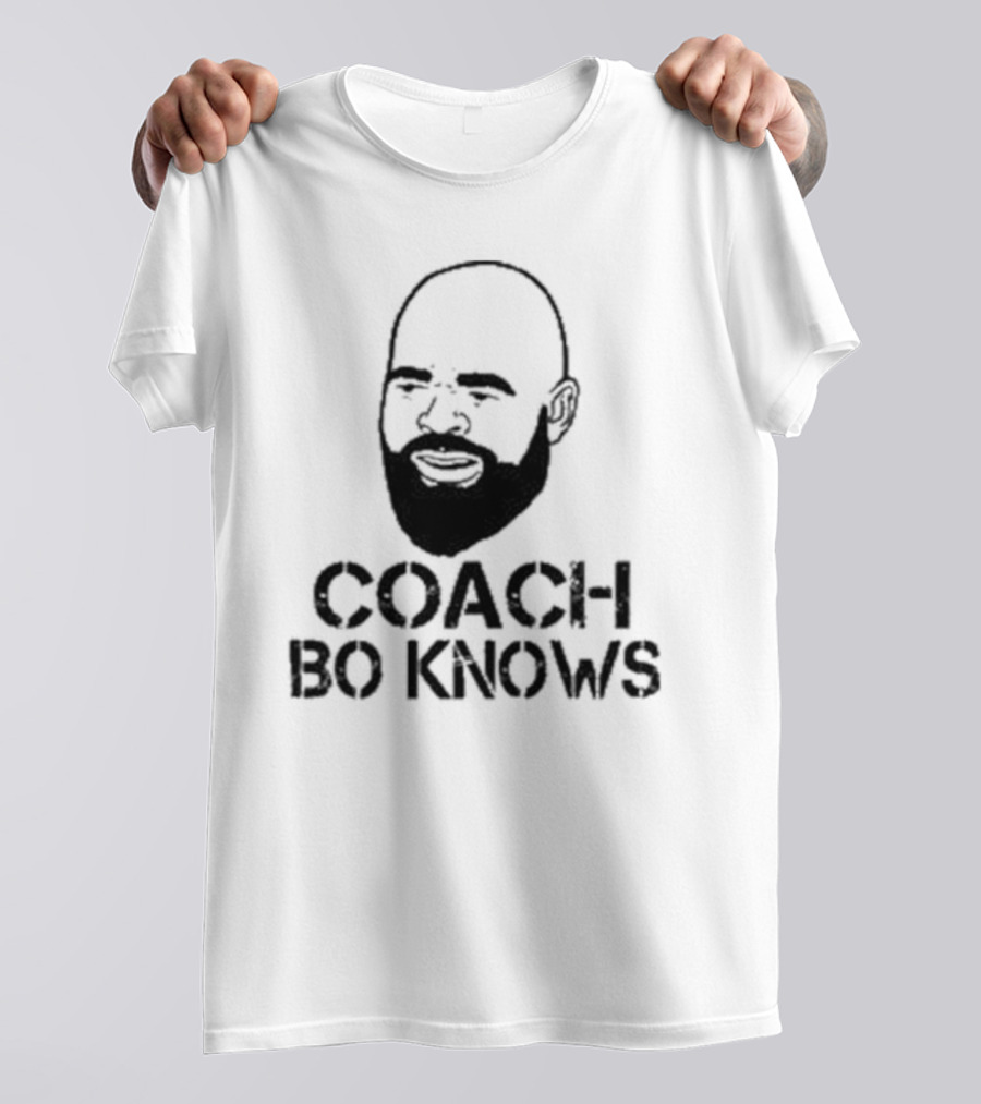 Coach Bo Knows Bald Beard T-Shirt