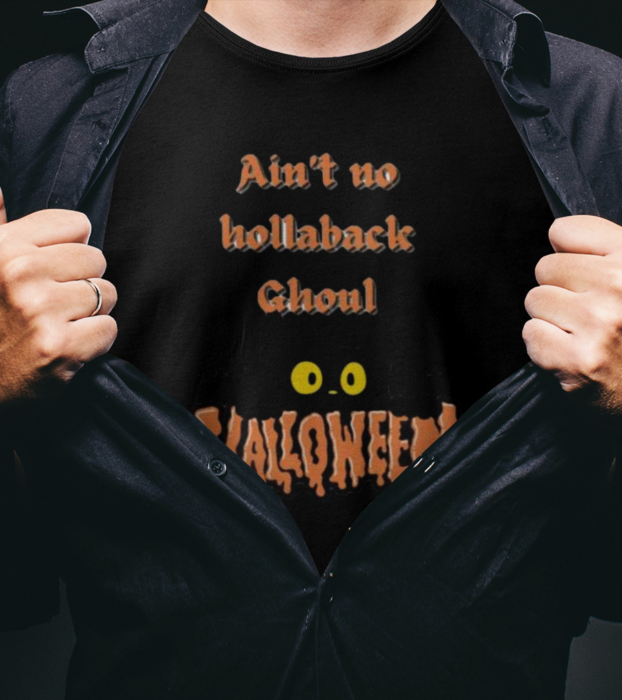 Ain’t No Hollaback Ghoul Black Cat Bats Halloween T-Shirt