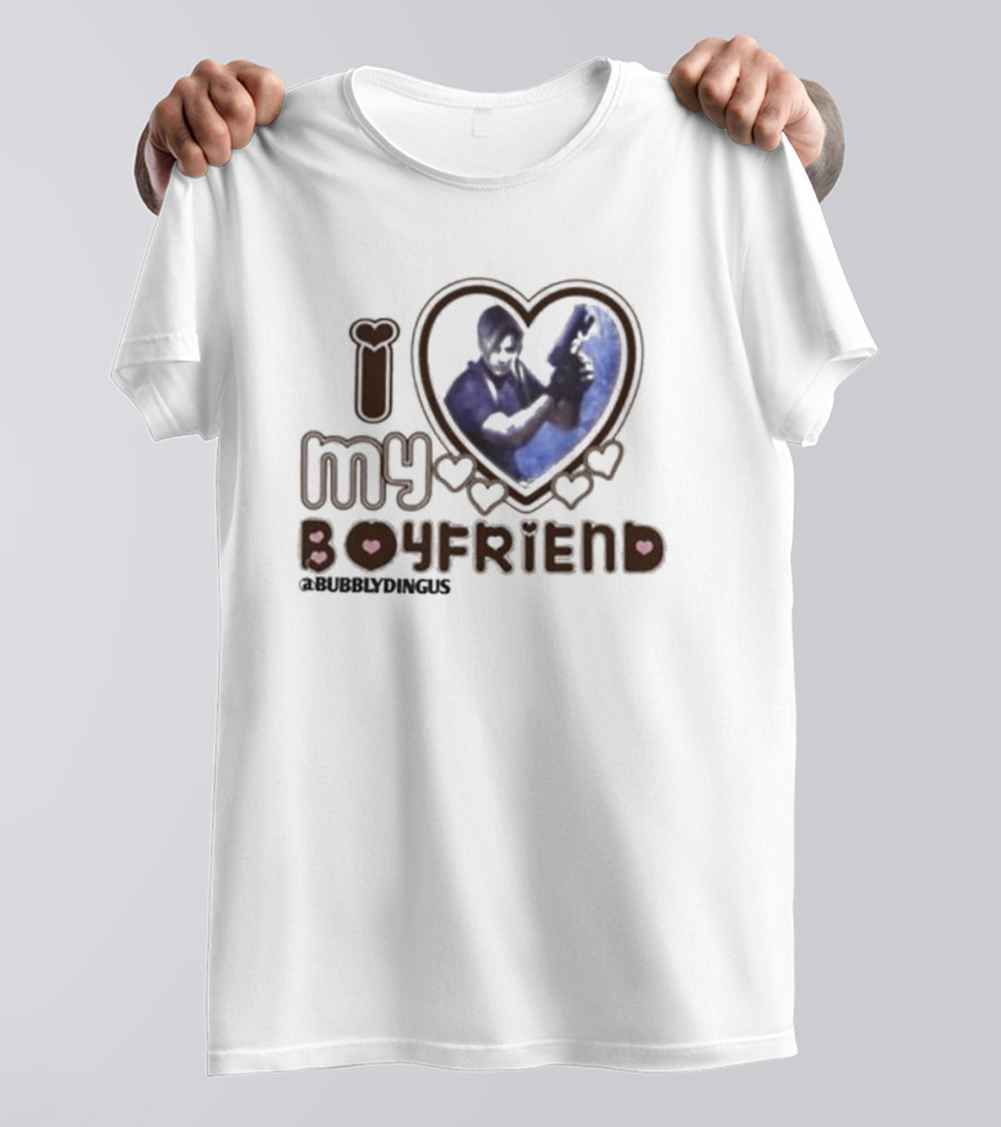 I Love My Zombie Boyfriend Resident Evil BUBBLYDINGUS T-Shirt
