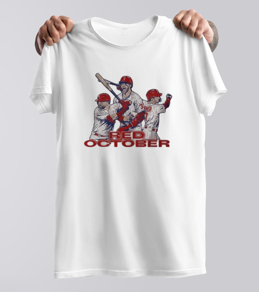 Philly Baseball Red October Trea's Version 3 Players T-Shirt