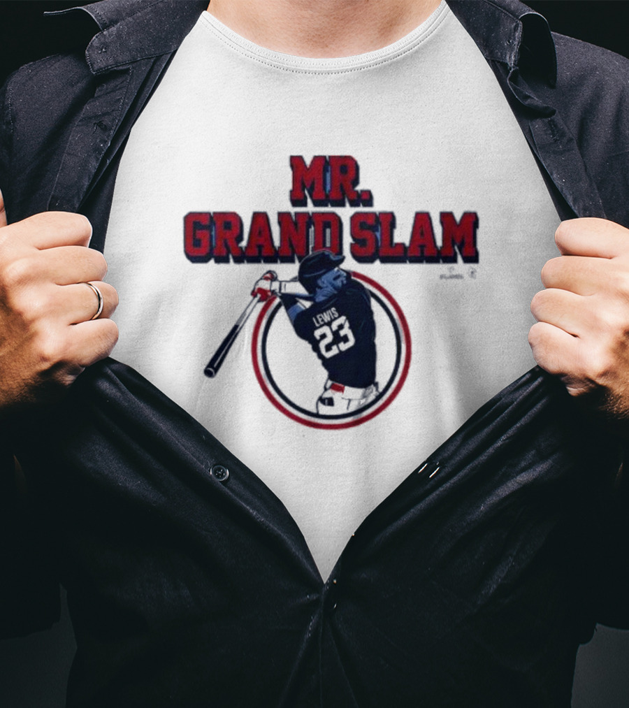 Mr Grand Slam Royce Lewis 23 Baseball Power Hitter T-Shirt