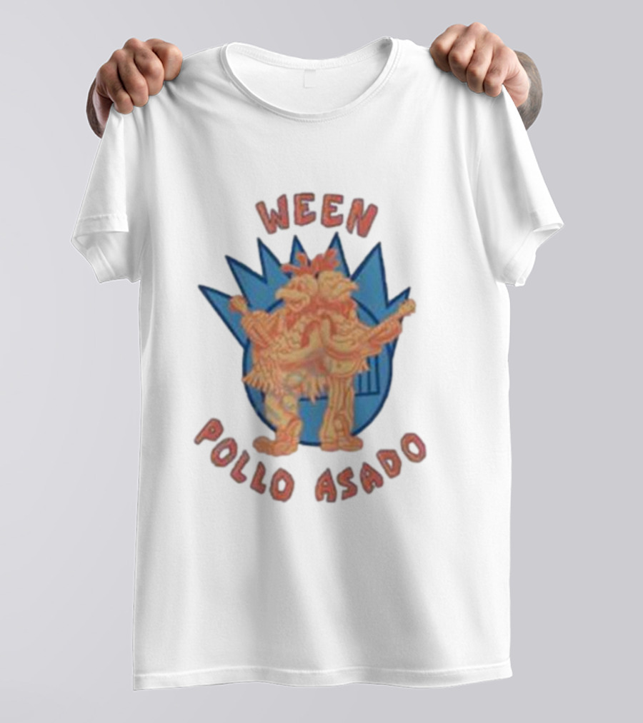 Ween Pollo Asado Blue Starburst Chicken Rock Duo T-Shirt