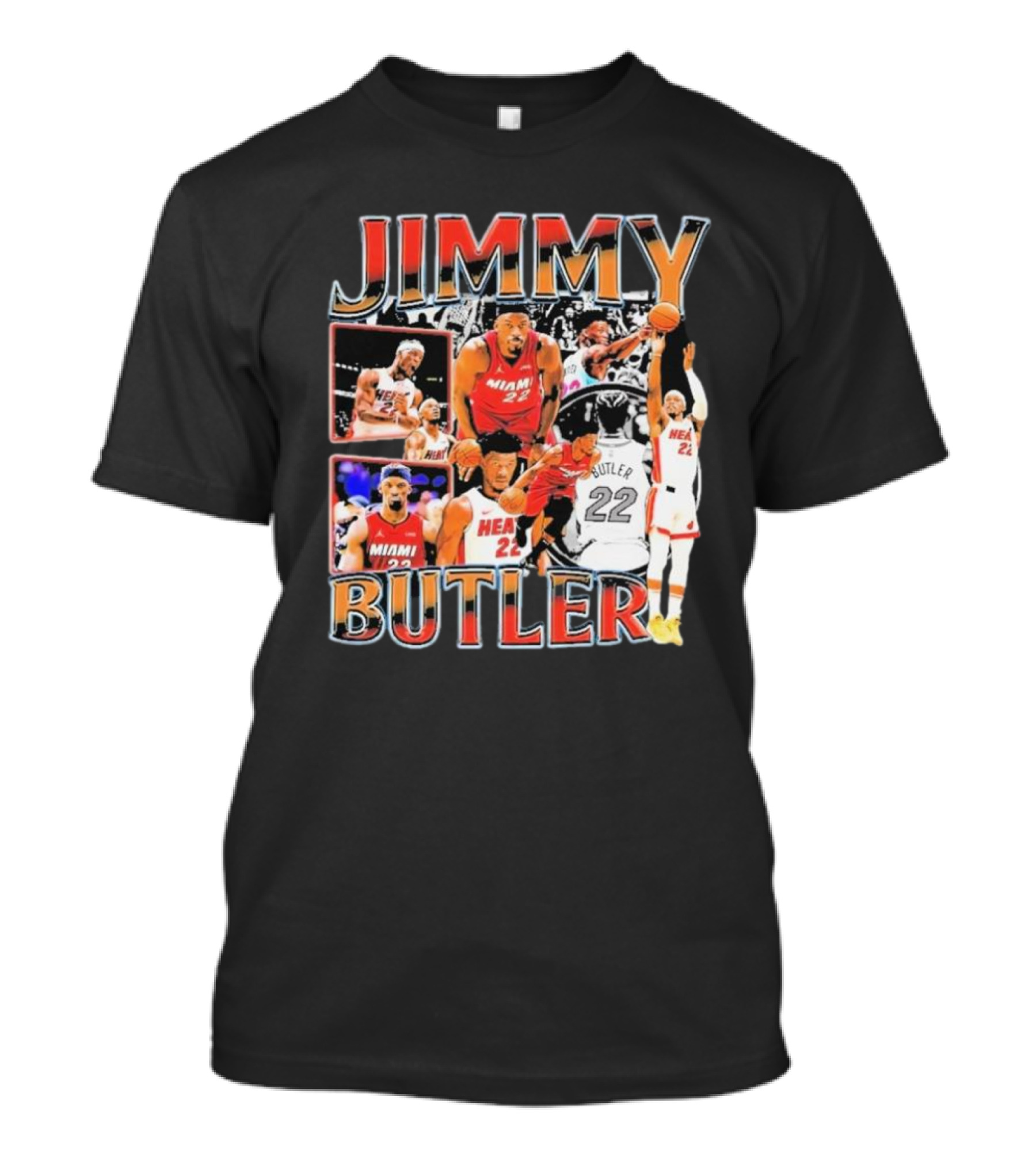 Jimmy Butler Miami Heat Emo Basketball Game Hair Funny Vintage Fear The Hair T-Shirt