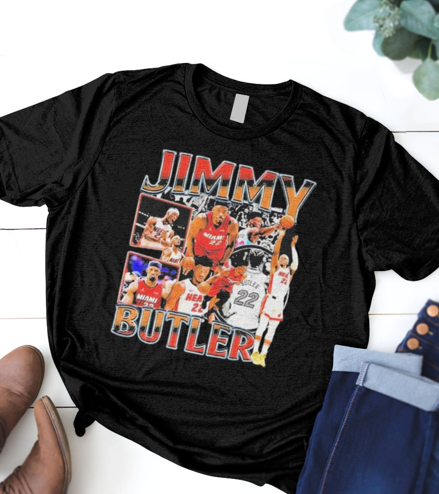 Jimmy Butler Miami Heat Emo Basketball Game Hair Funny Vintage Fear The Hair T-Shirt