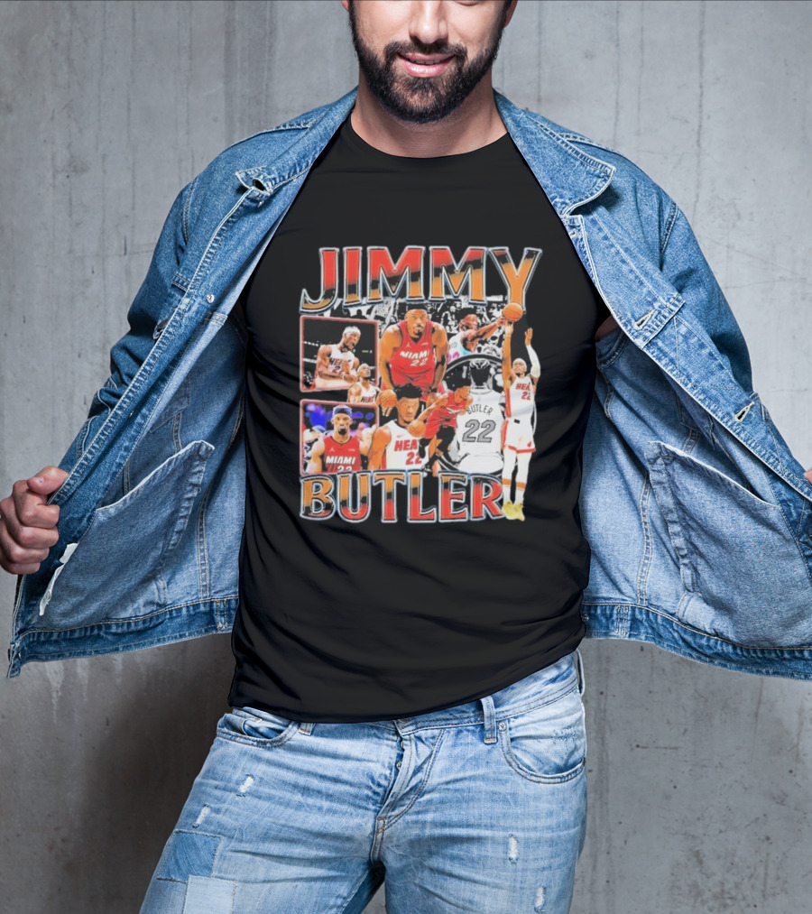 Jimmy Butler Miami Heat Emo Basketball Game Hair Funny Vintage Fear The Hair T-Shirt