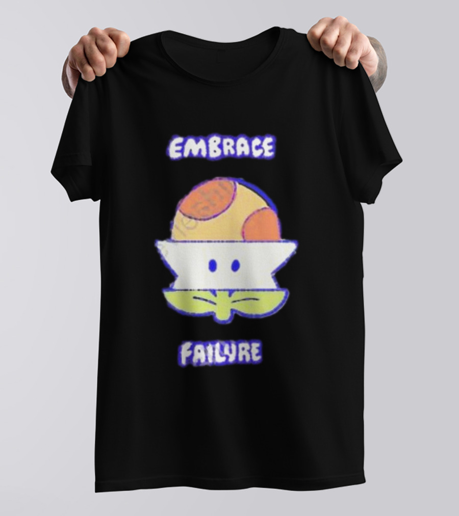 Embrace Failure Evantickles Pixel Mushroom T-Shirt