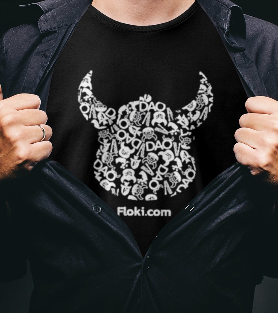 Floki Dao Community Approved Viking Helmet Floki.com T-Shirt