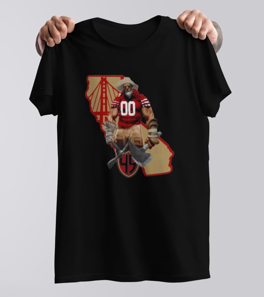 San Francisco Miner California Bridge 49er 00 Jersey T-Shirt