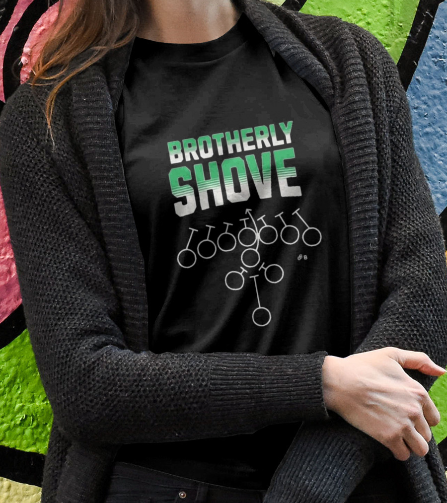 Philadelphia Eagles Brotherly Shove Football Play Diagram T-Shirt