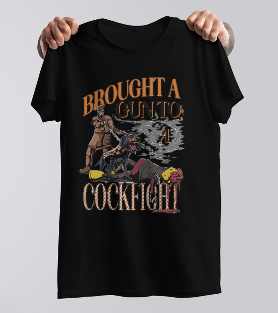 Brought A Gun To A Cockfight TN C Fight – Barstool U T-Shirt