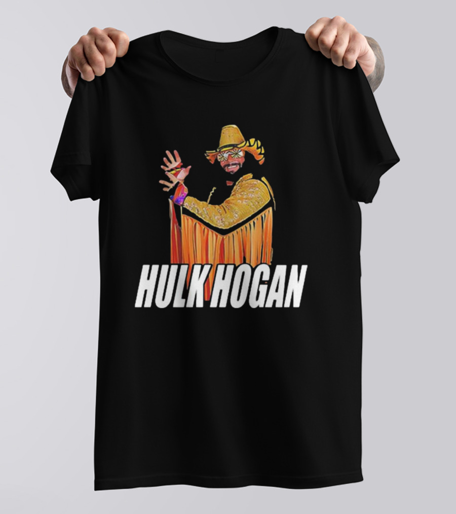 Macho Hulk Hogan Retro Style Wrestler Costume T-Shirt
